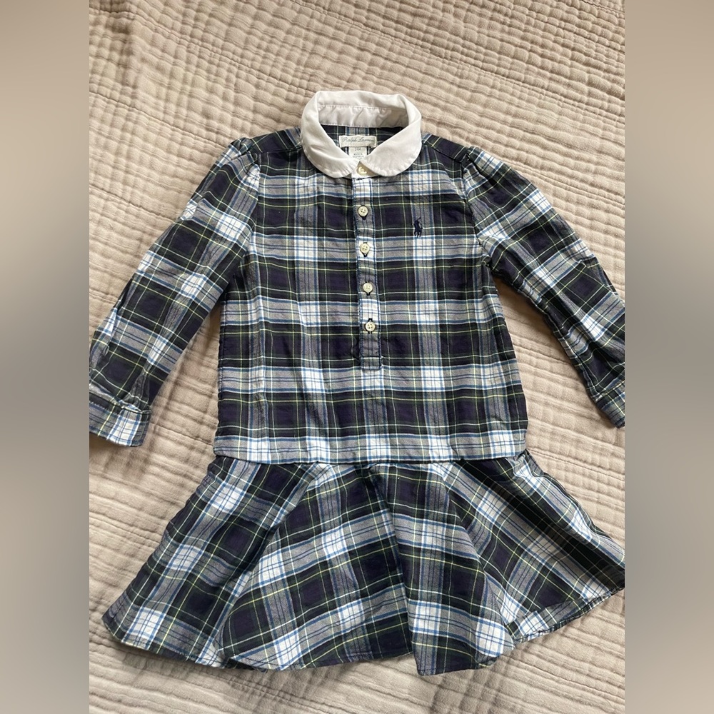 Ralph Lauren classic plaid dress with bloomer